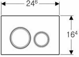 Панель змиву для унітазу Geberit Sigma21 подвійний змив декоративні кільця латунь/панель і клавіші сланець Mustang 115.652.JM. 1