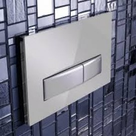 Панель змиву для унітазу Geberit Sigma50 подвійний змив глянсовий хром 115.788.21.2