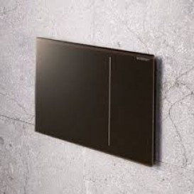 Панель смыва для унитаза Geberit Sigma70 двойной смыв стекло каштановое 115.625.SQ.1