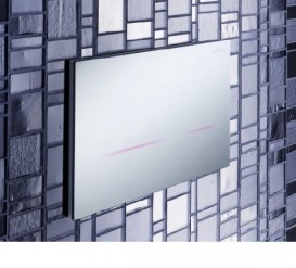 Панель змиву для унітазу Geberit Sigma80 подвійний змив безконтактна дзеркальне скло 116.092.SM.1