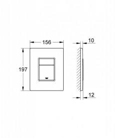 Панель смыва для унитаза Grohe Skate Cosmopolitan теплый закат 38732DA0
