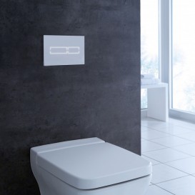 Панель смыва для унитаза Tece TECElux Mini сенсорная стекло белое 9240960