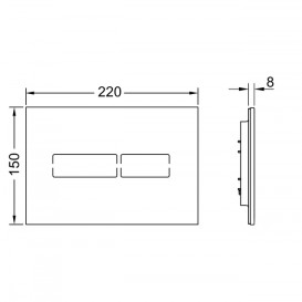 Панель смыва для унитаза Tece TECElux Mini сенсорная стекло белое 9240960