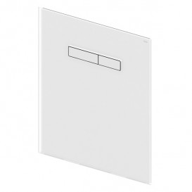 Верхняя панель смыва для унитаза TECE TECElux стеклянная белая клавиши белые 9650000