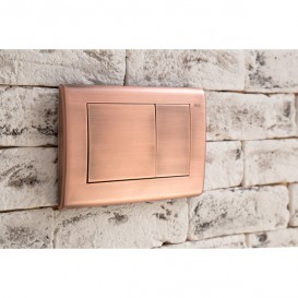 Панель смыва для унитаза TECE TECEplanus с двумя клавишами латунь античная медь 9240365