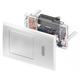 Панель смыва для унитаза TECE TECEplanus 230/12 В с инфракрасным датчиком нержавеющая сталь белый глянец 9240362