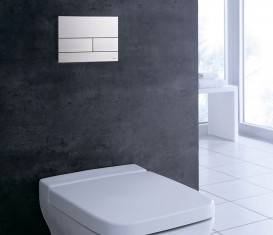 Панель смыва для унитаза TECE TECEsquare с двумя клавишами стеклянная белая клавиши белые 9240800