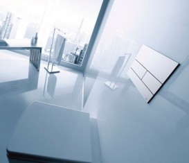 Панель смыва для унитаза TECE TECEsquare II антибактериальная белый 9240832