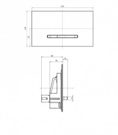 Панель смыва для унитаза Villeroy&Boch ViConnect Е300 белая 92218068