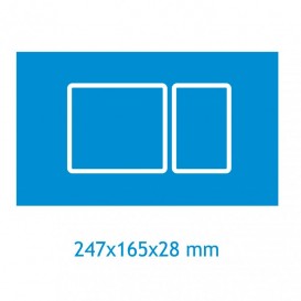 Панель змиву Koller Pool Kvadro Matt Chrome пластик хром матовий KVADRO MAT CHROME