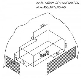 Панели Kolpa San фронтальная и боковая с опорной рамой для ванн Evelin, Tamia 160x70 см белый 571260