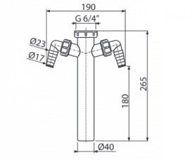 Перехідник AlcaPlast з накидною гайкою 6/4 
