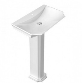 Пьедестал для раковины Marmorin La Donna литой камень белый 565 078 020 xx x