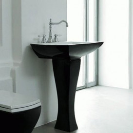 Пьедестал для раковины ArtCeram Jazz керамика черный матовый JZC003 17;00