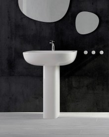 Пьедестал для раковины ArtCeram Ten санфарфор белый глянцевый TEC003 01;00