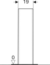 Пьедестал для раковины Geberit Selnova сантехнический фарфор белый 500.341.01.7