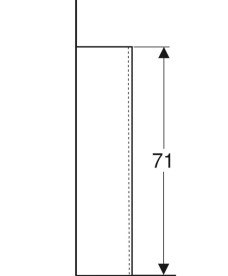 Пьедестал для раковины Geberit Selnova сантехнический фарфор белый 500.341.01.7