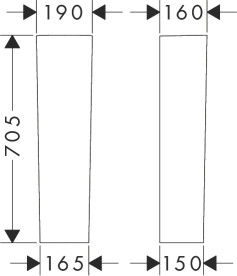 П'єдестал для раковини Hansgrohe GladeLake S кераміка білий 60105450