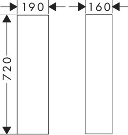Пьедестал для раковины Hansgrohe Xanuia Q керамика белый 60176450