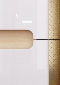 Пенал боковой подвесной Ravak Classic SB-350 R ДСП/МДФ латте/белый глянец X000000942