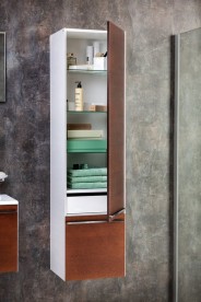 Пенал бічній Ravak Clear SB 400 R ДСП / МДФ білий / черешня X000000764