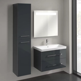 Пенал Villeroy & Boch Avento 35х40,4х176 см петли слева МДФ с акриловым покрытием стекло серое A89400B1