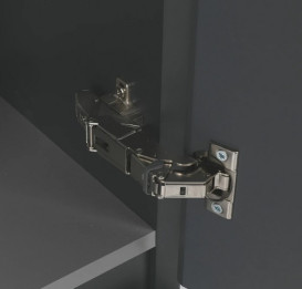 Пенал для ванної кімнати Аквародос Манхеттен підвісний 35х33,3х120 см МДФ антрацит матовий АР000091174