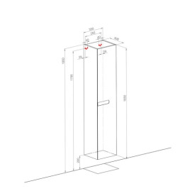 Пенал для ванної кімнати Аквародос Остін підвісний 35х30,8х165 см правий МДФ білий мат декор сірий мармур АР000091176