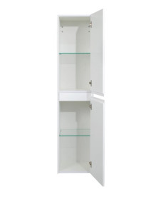 Пенал для ванної кімнати Аквародос Валенсія підвісний 35х32х150 см правий МДФ білий глянець АР000091853