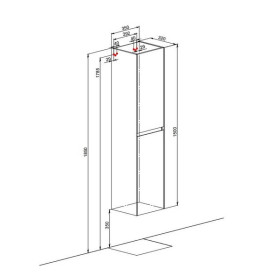 Пенал для ванної кімнати Аквародос Валенсія підвісний 35х32х150 см правий МДФ білий глянець АР000091853