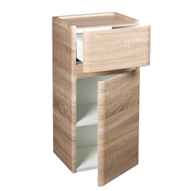 Пенал для ванной Devit Fly подвесной 35х75 см МДФ светлый дуб 0030120WO