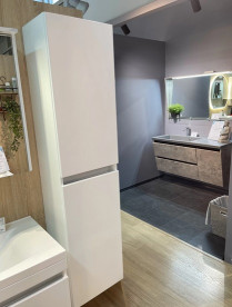 Пенал для ванної Fancy Marble Borneo підвісний 35х30 см МДФ/ДСП білий 20117012235