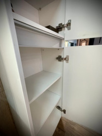 Пенал для ванной Fancy Marble Borneo подвесной 45х30 см МДФ/ДСП белый 20117012245