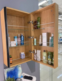 Пенал для ванної Fancy Marble Meloria Ogra петлі зліва 42х30х80 см шпон 31208013610