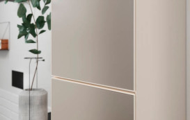 Пенал для ванної Hansgrohe Xevolos E 40х37х176 см петлі зліва пісочно-бежевий матовий/пісочно-бежевий 54219790