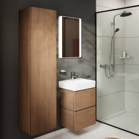 Пенал для ванной Hansgrohe Xilesa E 40х35 см петли справа МДФ/ДСП дуб кашемир 54288550