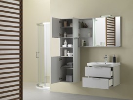 Пенал для ванной Kolpa-san Lana L 1562 40х156 см ДСП серый 510870