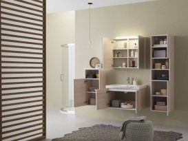 Пенал для ванной Kolpa-san Lana L 872 40.2х87.6 см ДСП светлая акация 529080