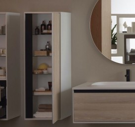 Пенал для ванной Kolpa-san Pandora 1302 45х130 см ДСП натуральный 514310