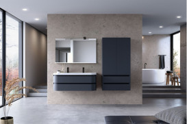 Пенал для ванної кімнати Kolpa San Vittoria V 1481/790 790x1475x320 мм МДФ темно-сірий 546220