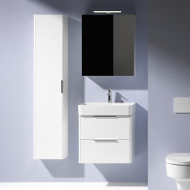 Пенал для ванної Laufen Base 35х18,5х165 см петлі зліва МДФ білий глянсовий H4026411102611