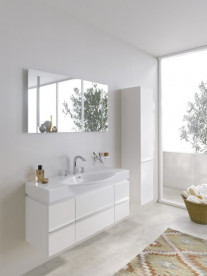 Пенал для ванної Laufen Case 35x33,5x165 см петлі зліва МДФ білий H4020210754631