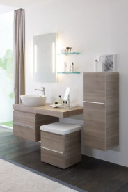 Пенал для ванной Laufen Case средний 35x33,5x100 см петли справа МДФ светлый дуб H4020120755191