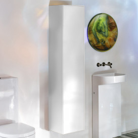 Пенал для ванной Laufen Sonar 32х32х159,4 см петли слева МДФ/ДСП белый матовый H4054910341701