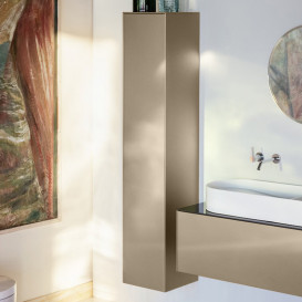 Пенал для ванної Laufen Sonar 32х32х159,4 см петлі праворуч МДФ/ДСП золото H4054920340401