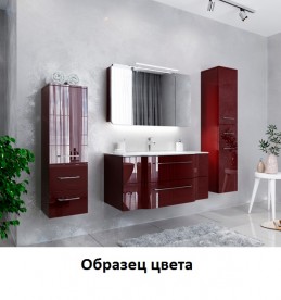 Пенал для ванної Marsan Alexandra 35х90 см з кошиком МДФ рубін Alexandra35х90rubin-k