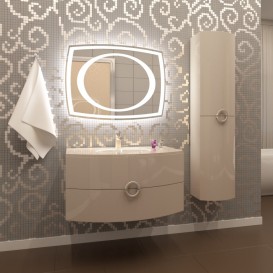 Пенал для ванной Marsan Beatrice 35x150 МДФ капучино Beatrice35x150капучино