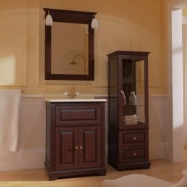 Пенал для ванної Marsan Desiree 44х150 см дерево венге Desiree440