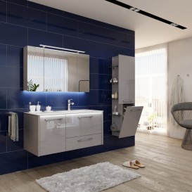 Пенал для ванної Marsan Felix 155х45х35 правий / лівий МДФ бісмарк Felix155х45x35бисмарк