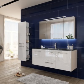 Пенал для ванної Marsan Felix 155х45х35 правий / лівий з кошиком МДФ білий Felix1-155х45x35белий